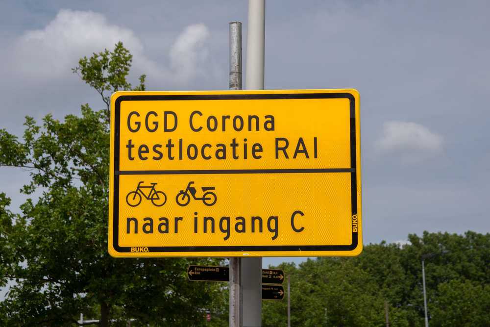 ggd testlocatie bord