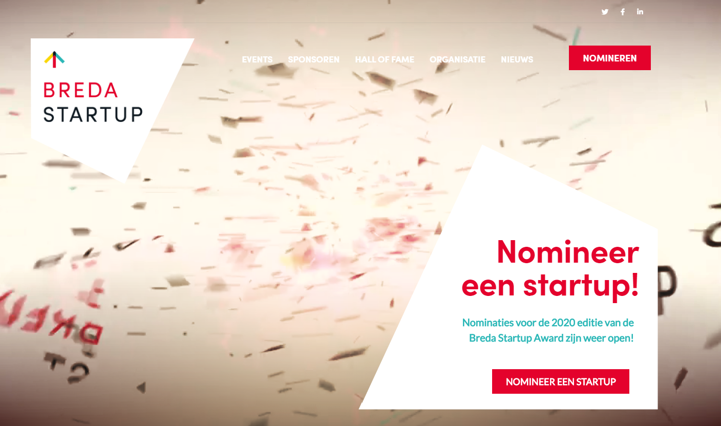Nieuwe maatwerk website Breda Start Up