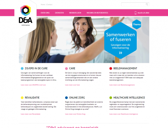 dnagroup.nl homepage