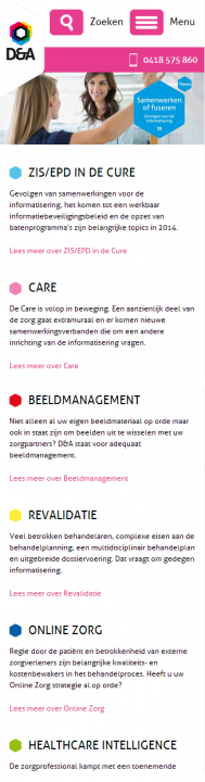dnagroup.nl responsive homepage small