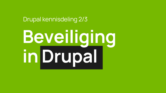 Beveiliging met drupal