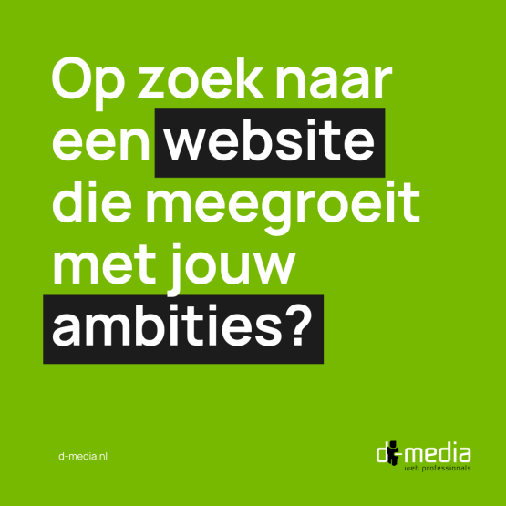 Nieuwe website nodig?